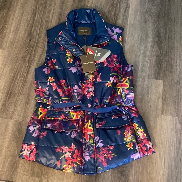 NWT Tommy Bahama floral vest - Picture 1 of 2